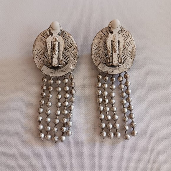 Silver Tone Necklace and Earrings Set - Picture 9 of 10